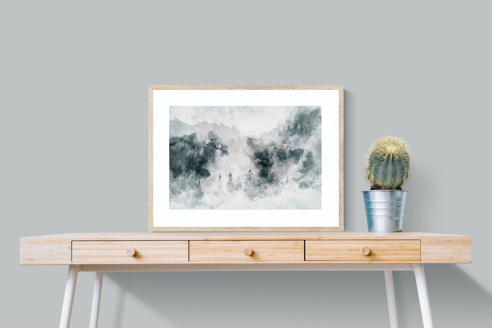 Birch Trees-Wall_Art-80 x 60cm-Framed Print-Wood-Pixalot