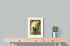 Birds of Paradise Etching-Wall_Art-45 x 60cm-Mounted Canvas-White-Pixalot