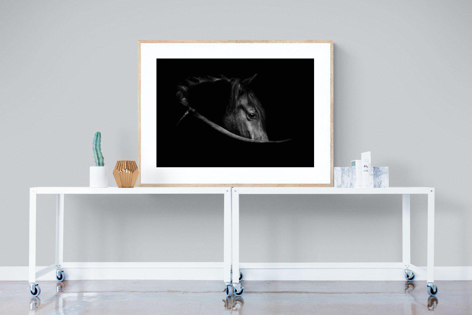Black Beauty-Wall_Art-120 x 90cm-Framed Print-Wood-Pixalot