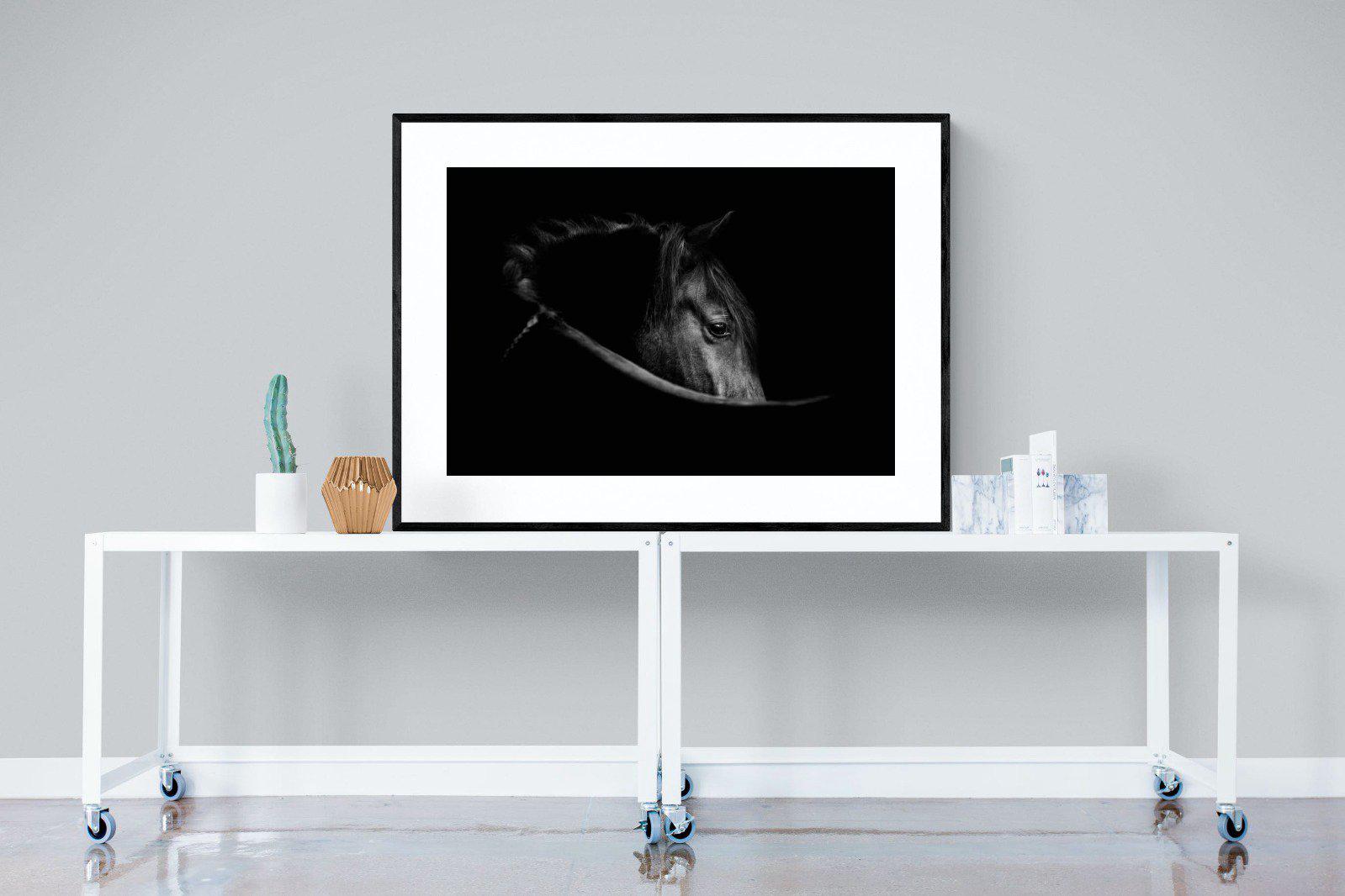 Black Beauty-Wall_Art-120 x 90cm-Framed Print-Black-Pixalot