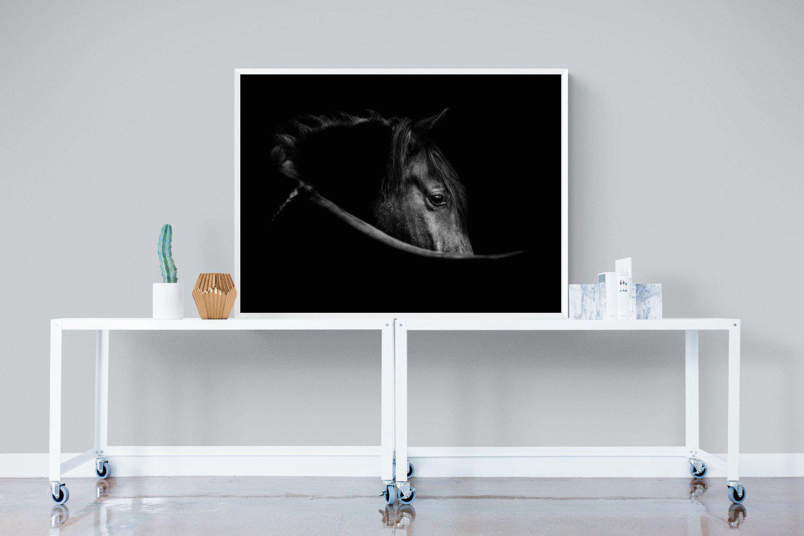 Black Beauty-Wall_Art-120 x 90cm-Mounted Canvas-White-Pixalot