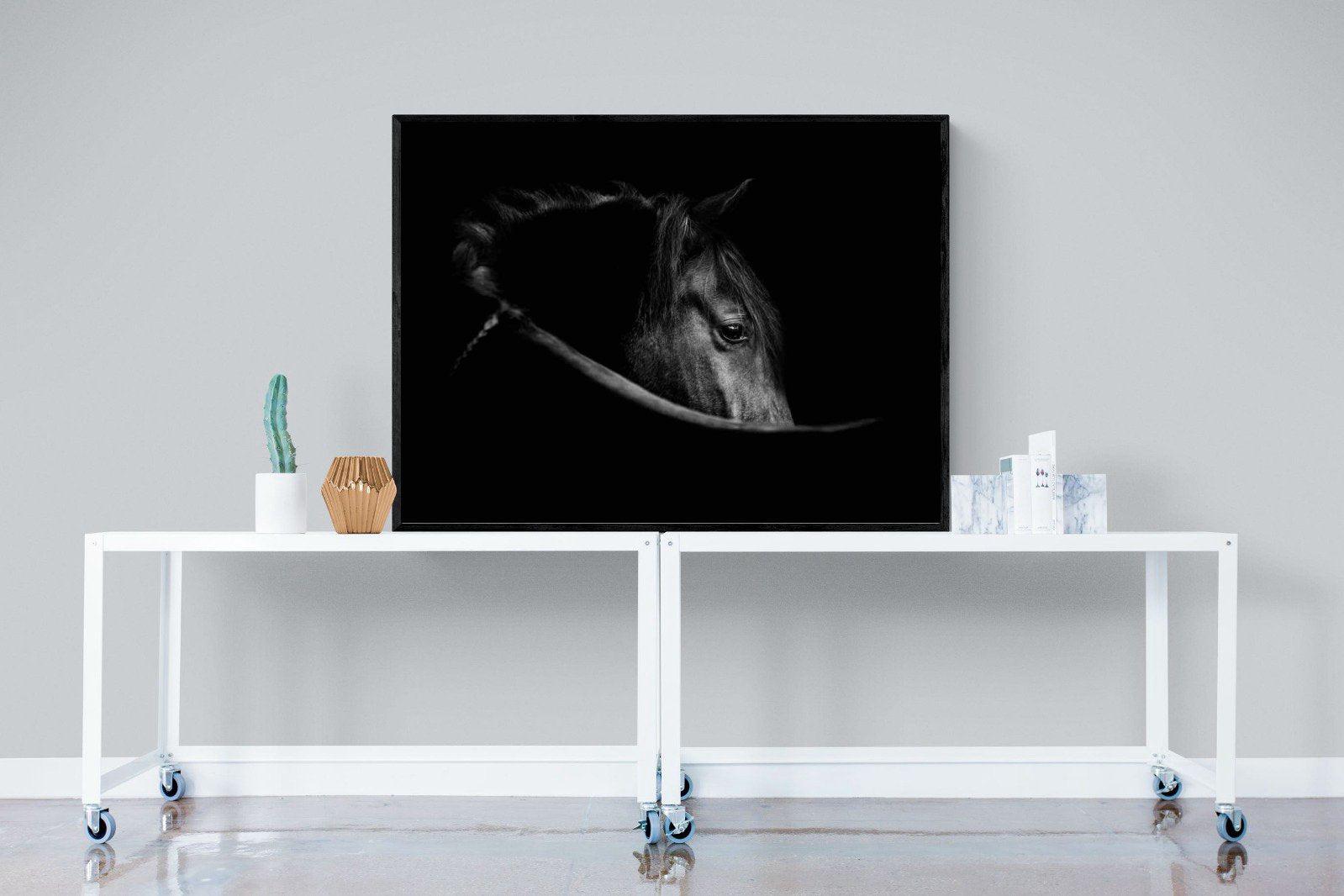Black Beauty-Wall_Art-120 x 90cm-Mounted Canvas-Black-Pixalot