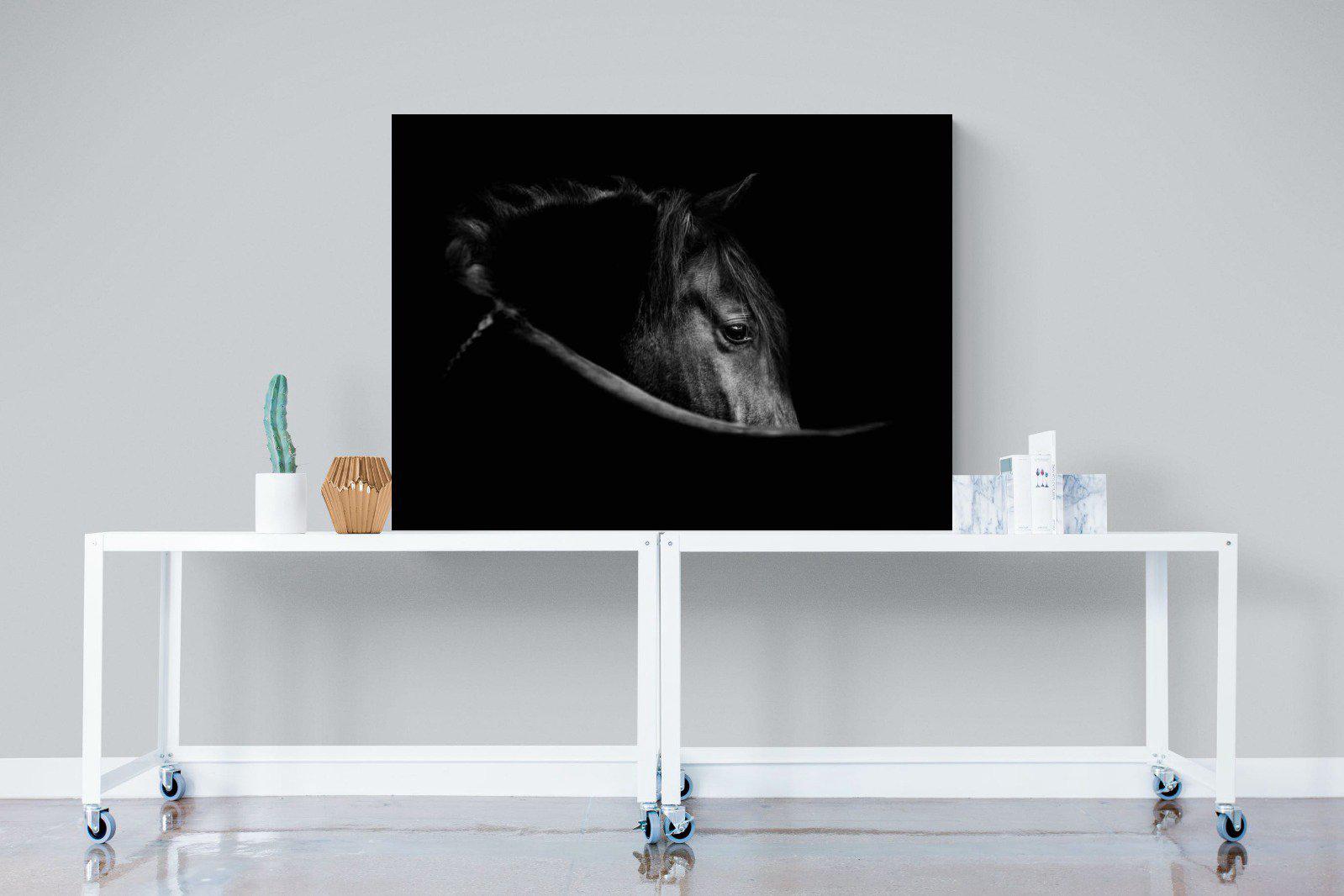 Black Beauty-Wall_Art-120 x 90cm-Mounted Canvas-No Frame-Pixalot