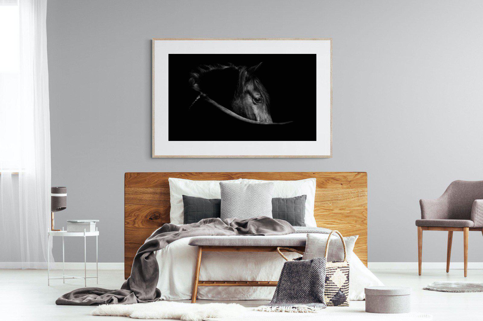 Black Beauty-Wall_Art-150 x 100cm-Framed Print-Wood-Pixalot