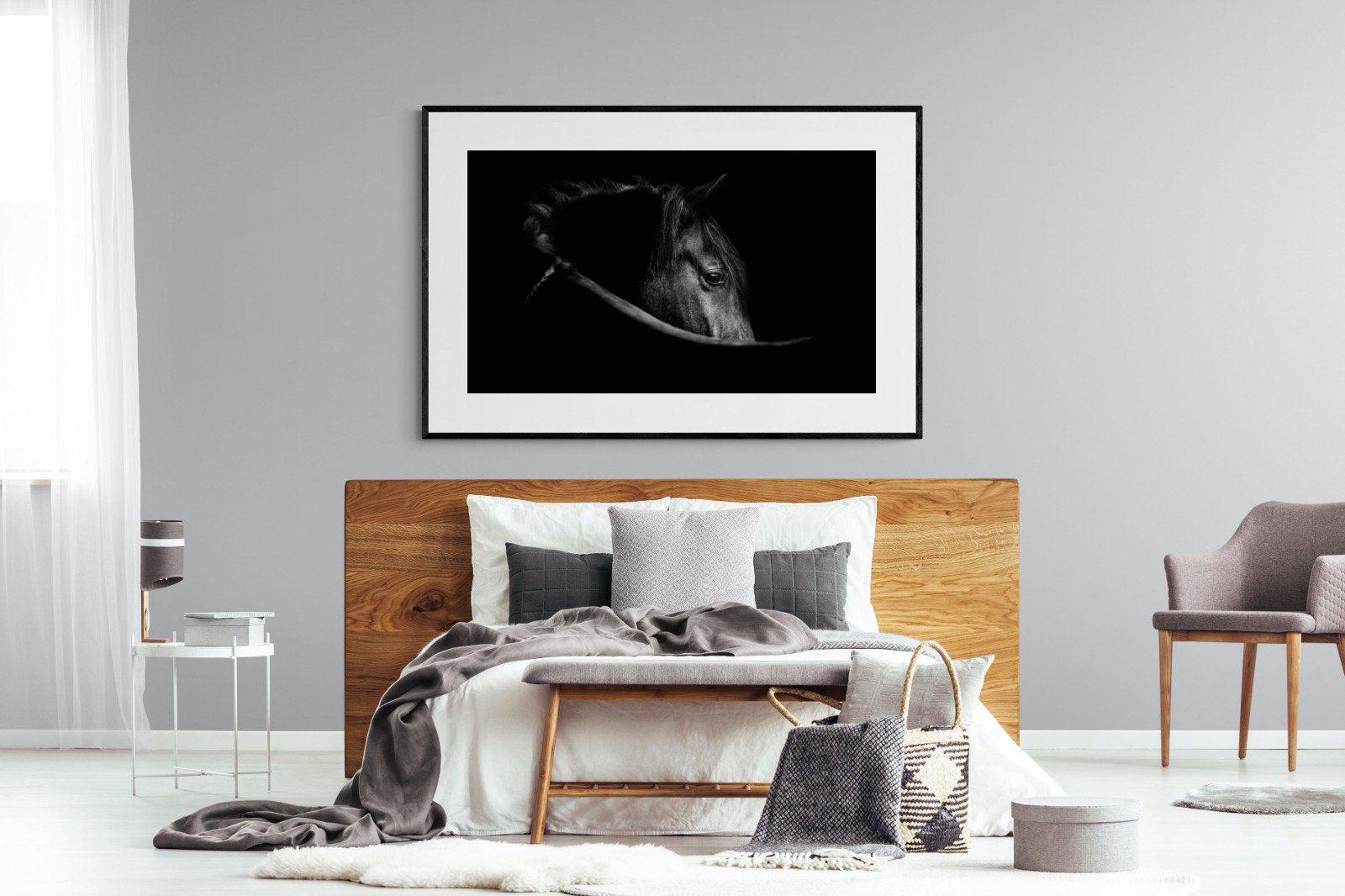Black Beauty-Wall_Art-150 x 100cm-Framed Print-Black-Pixalot