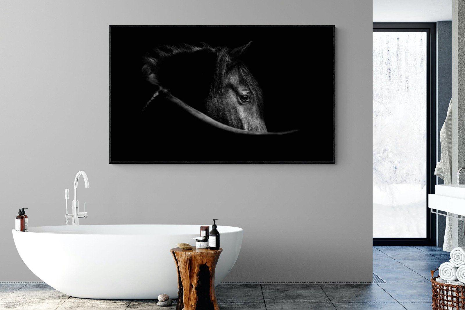 Black Beauty-Wall_Art-180 x 110cm-Mounted Canvas-Black-Pixalot
