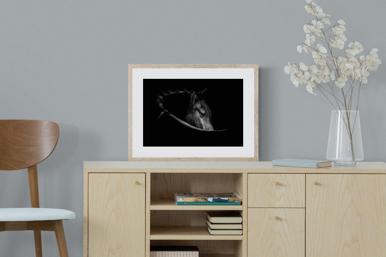 Black Beauty-Wall_Art-60 x 45cm-Framed Print-Wood-Pixalot