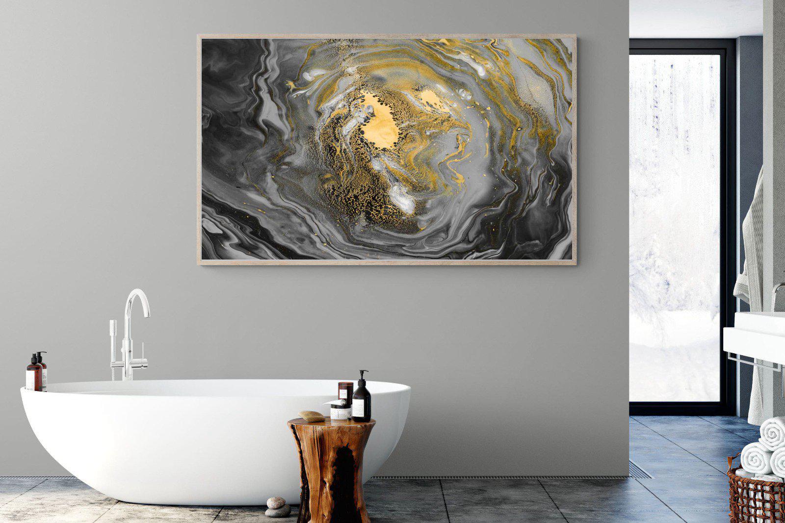 Black Gold Resin-Wall_Art-180 x 110cm-Mounted Canvas-Wood-Pixalot