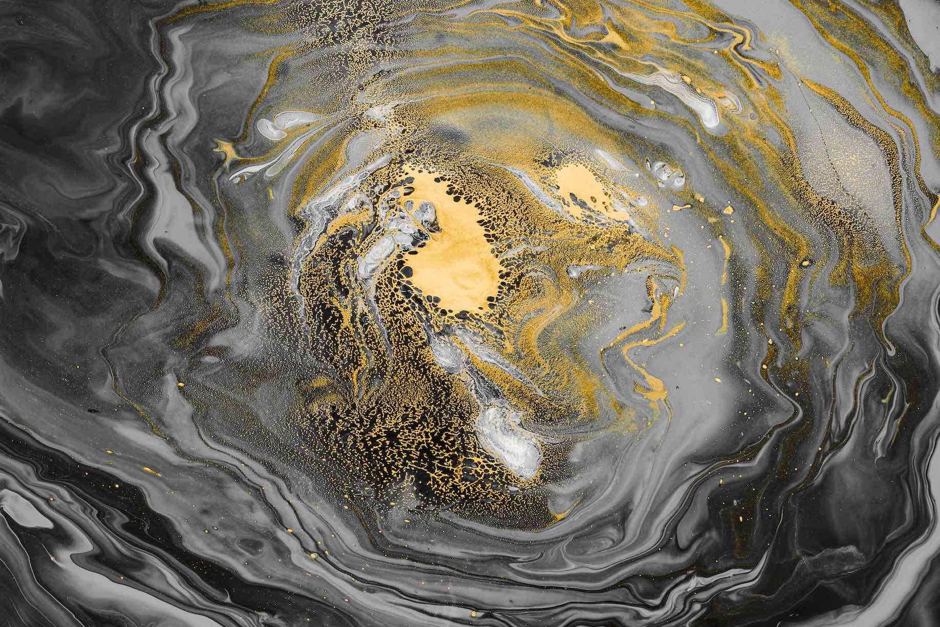 Black Gold Resin-Wall_Art-Pixalot