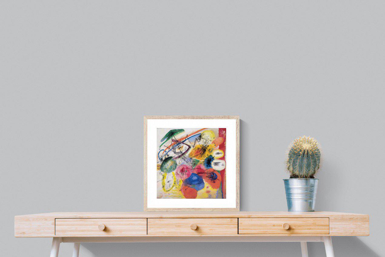 Black Lines-Wall_Art-50 x 50cm-Framed Print-Wood-Pixalot