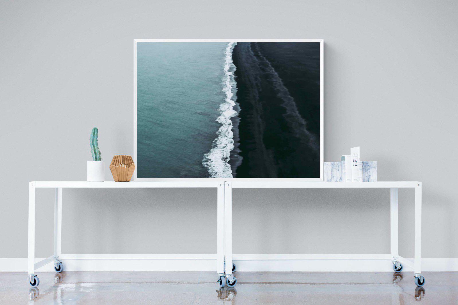Black Shore-Wall_Art-120 x 90cm-Mounted Canvas-White-Pixalot