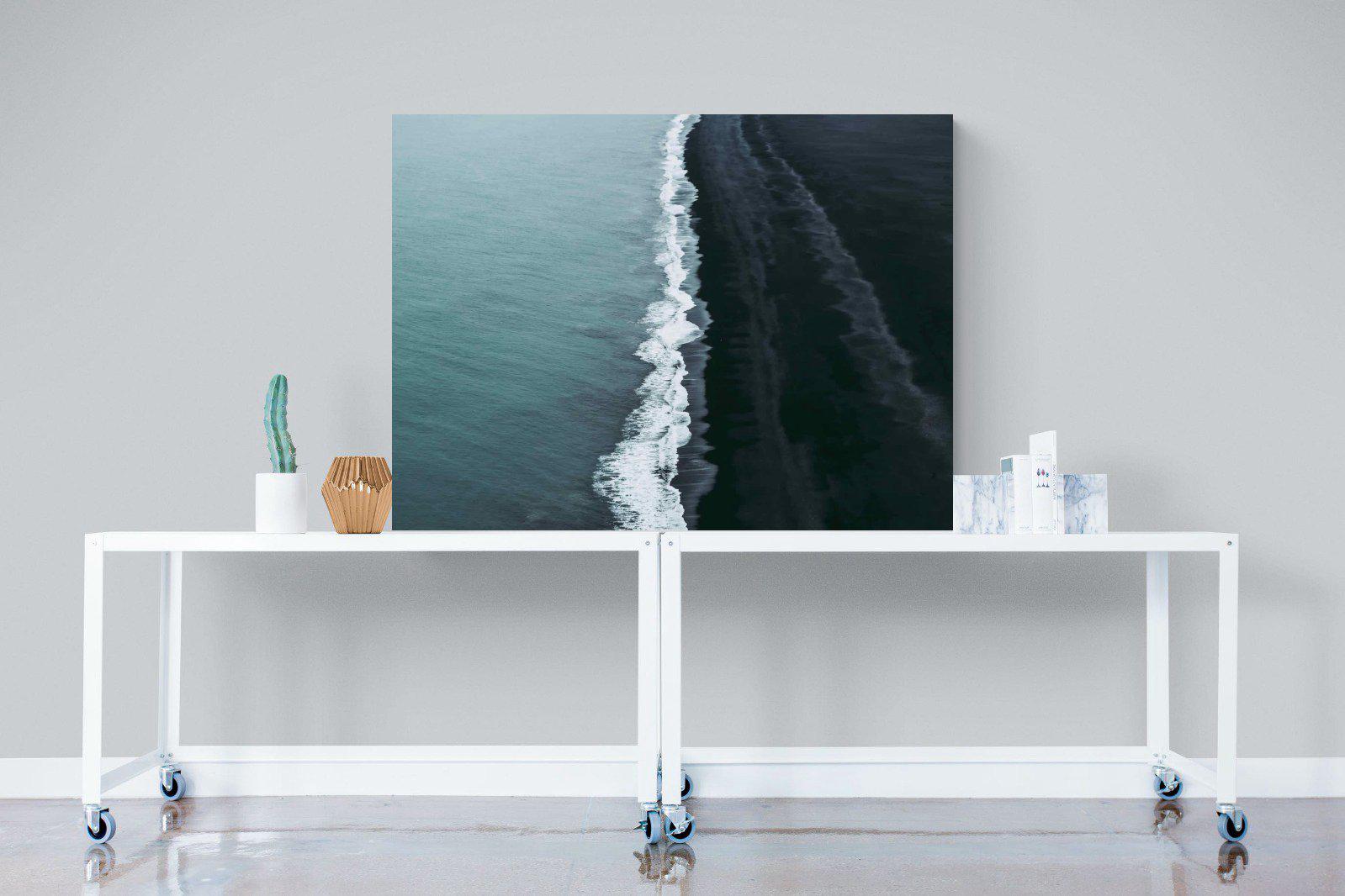 Black Shore-Wall_Art-120 x 90cm-Mounted Canvas-No Frame-Pixalot