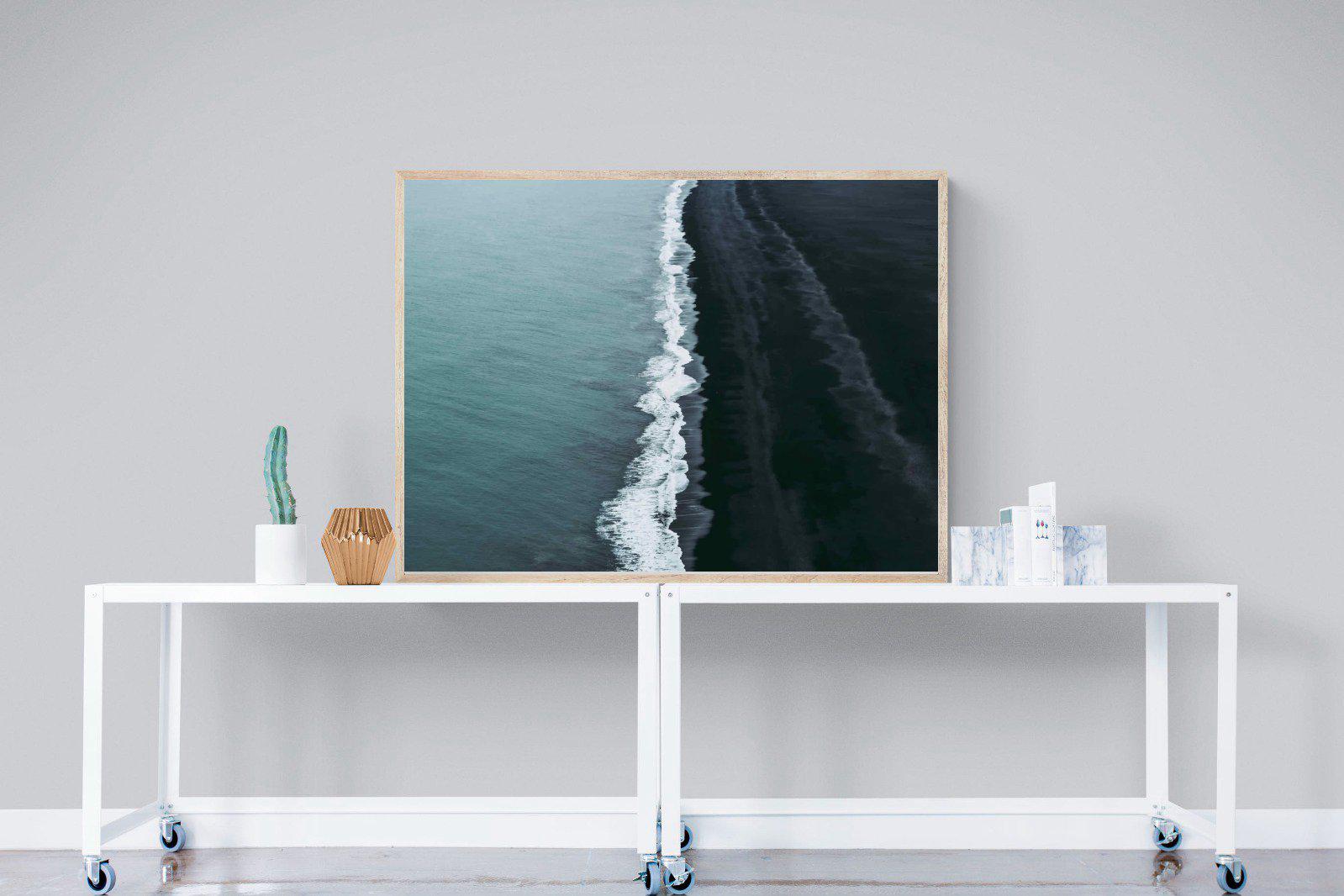 Black Shore-Wall_Art-120 x 90cm-Mounted Canvas-Wood-Pixalot