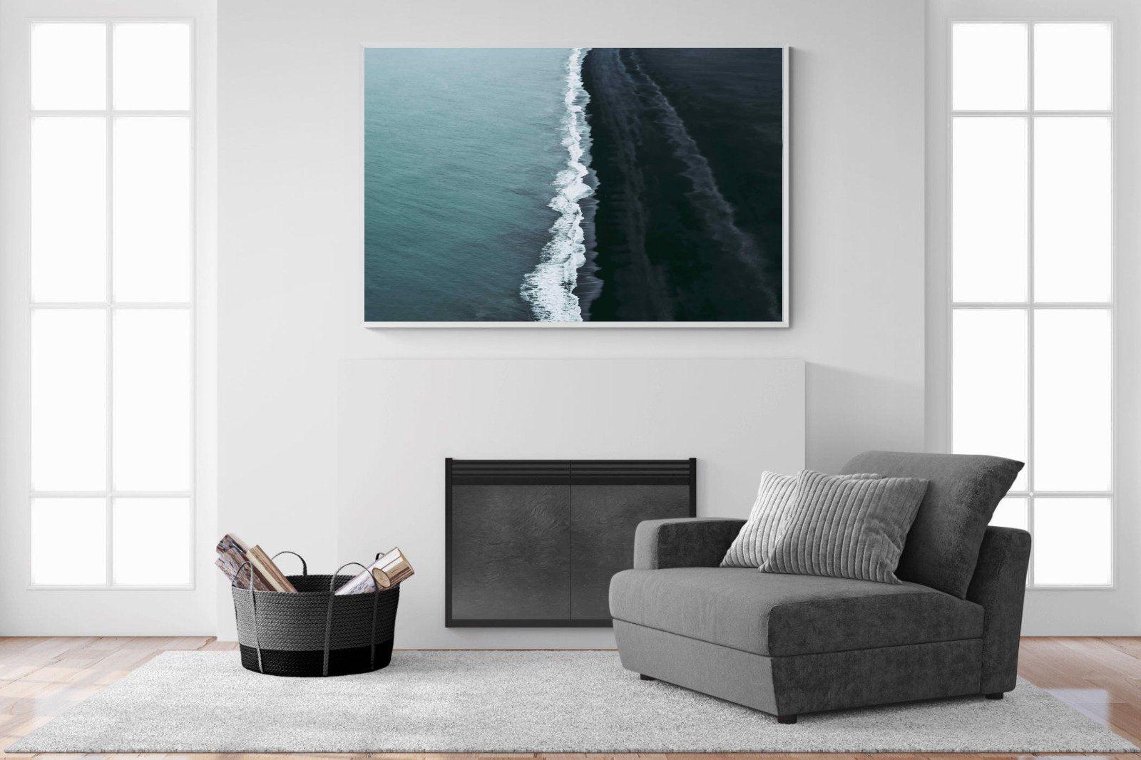 Black Shore-Wall_Art-150 x 100cm-Mounted Canvas-White-Pixalot