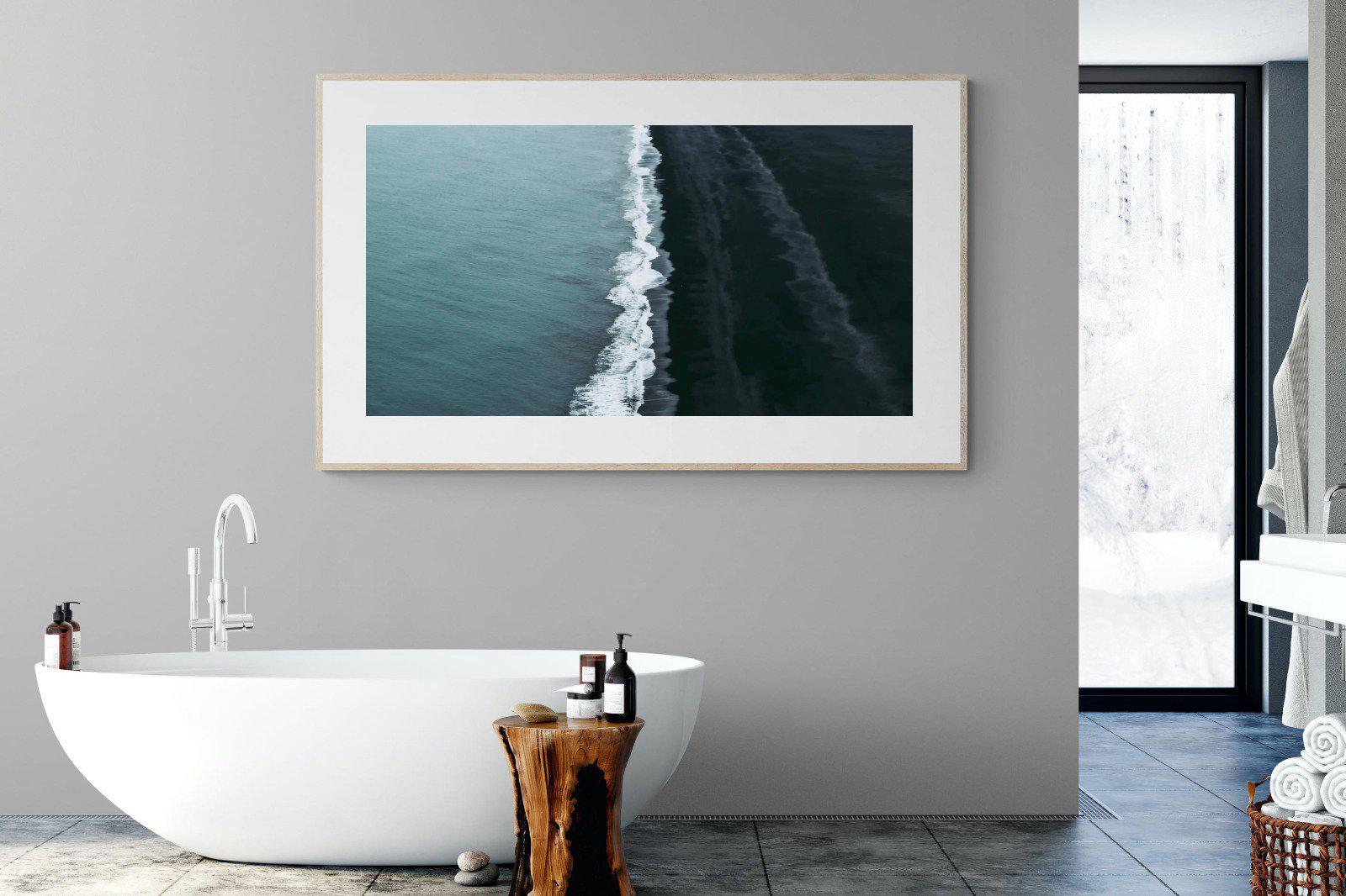 Black Shore-Wall_Art-180 x 110cm-Framed Print-Wood-Pixalot