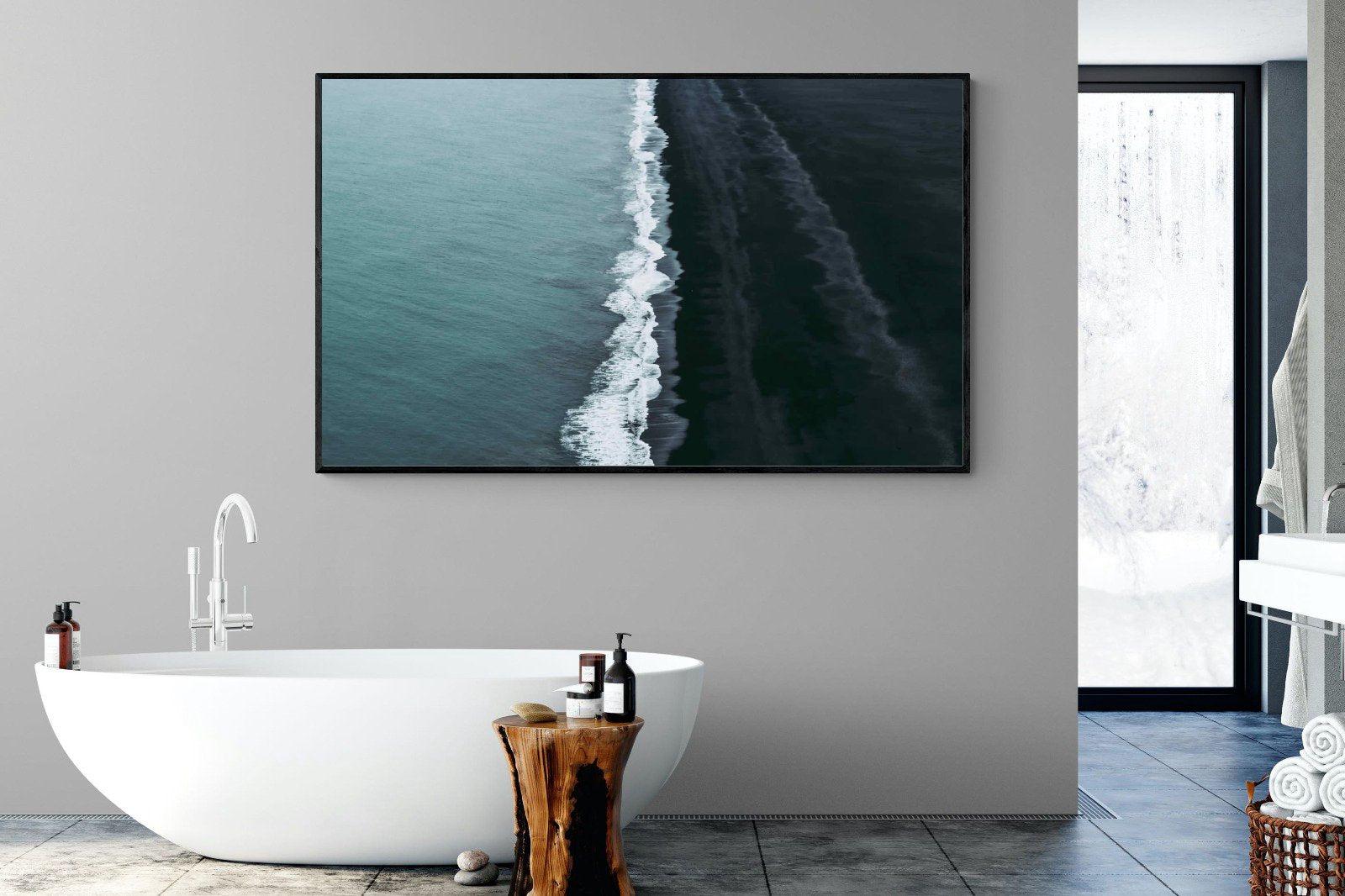 Black Shore-Wall_Art-180 x 110cm-Mounted Canvas-Black-Pixalot