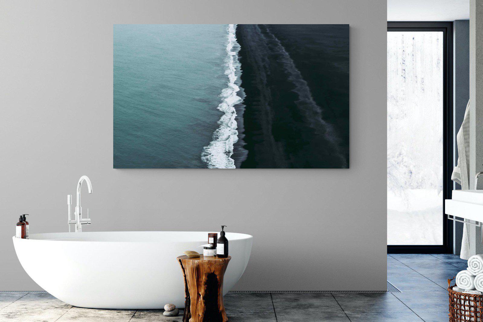 Black Shore-Wall_Art-180 x 110cm-Mounted Canvas-No Frame-Pixalot