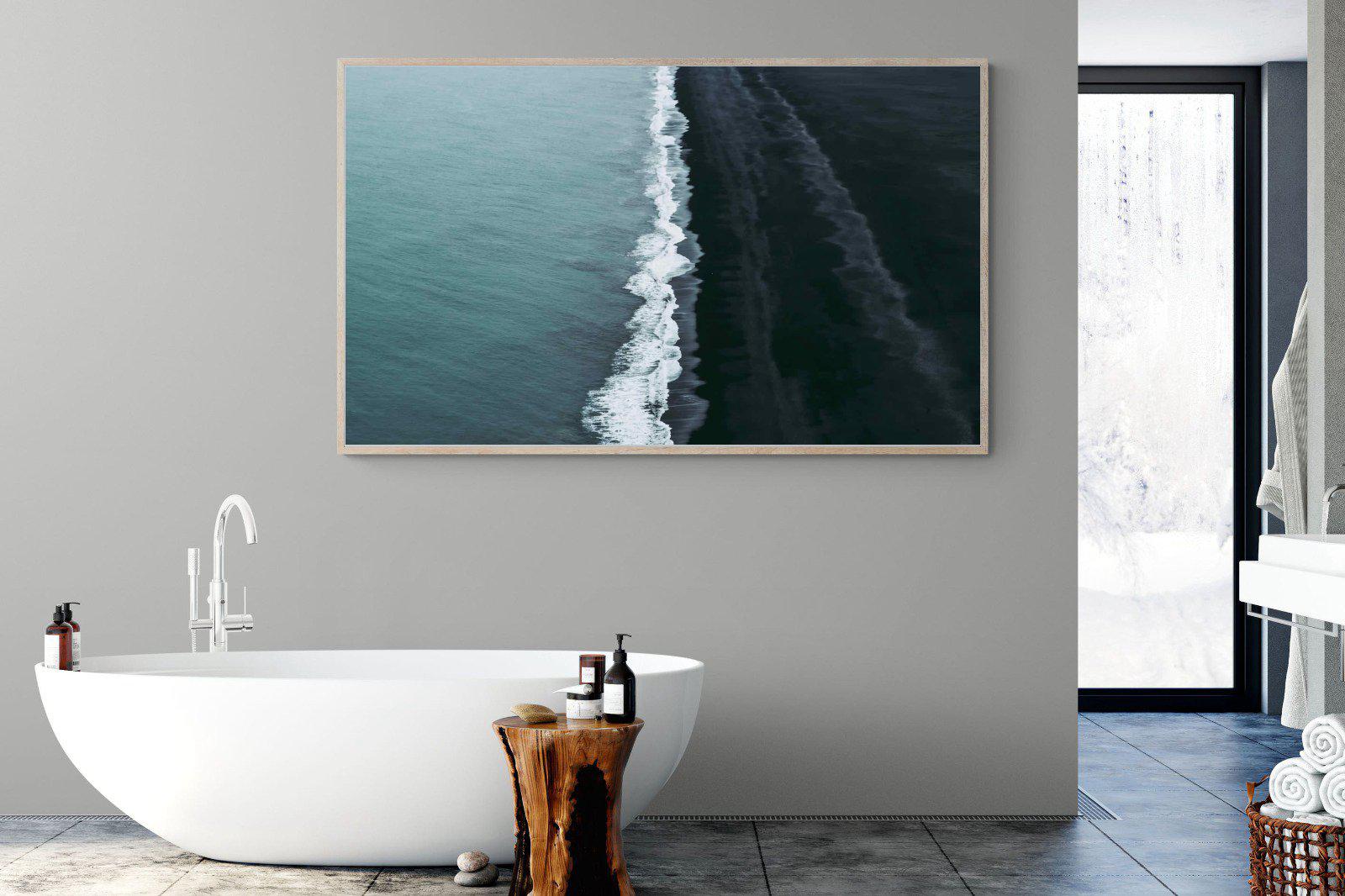 Black Shore-Wall_Art-180 x 110cm-Mounted Canvas-Wood-Pixalot