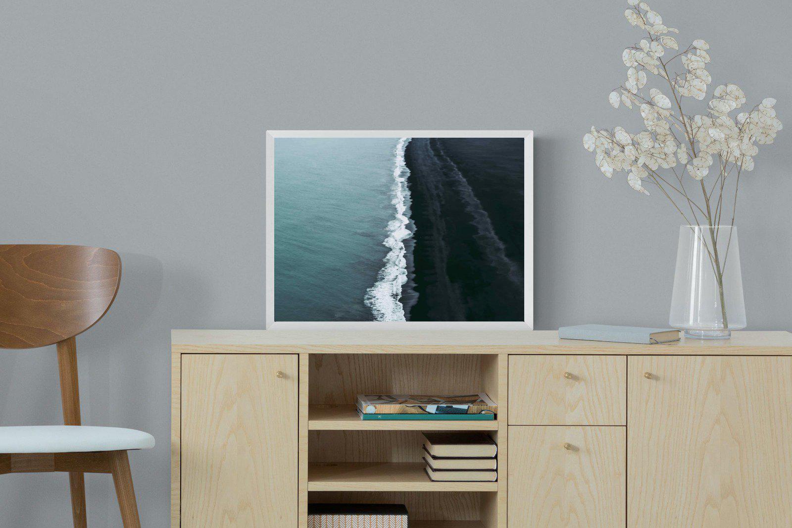 Black Shore-Wall_Art-60 x 45cm-Mounted Canvas-White-Pixalot