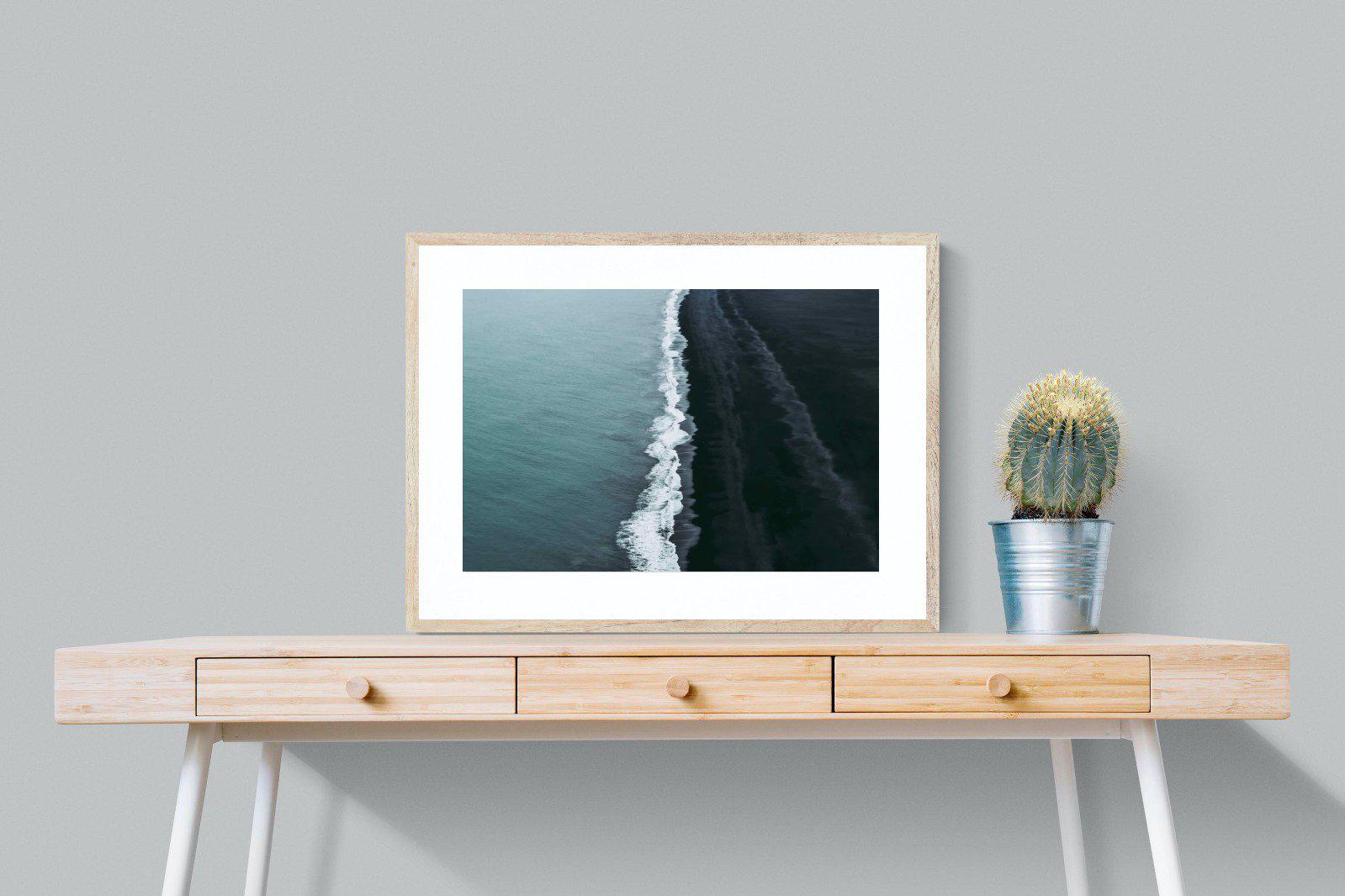 Black Shore-Wall_Art-80 x 60cm-Framed Print-Wood-Pixalot