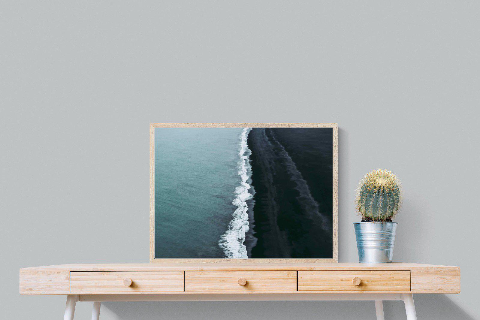 Black Shore-Wall_Art-80 x 60cm-Mounted Canvas-Wood-Pixalot