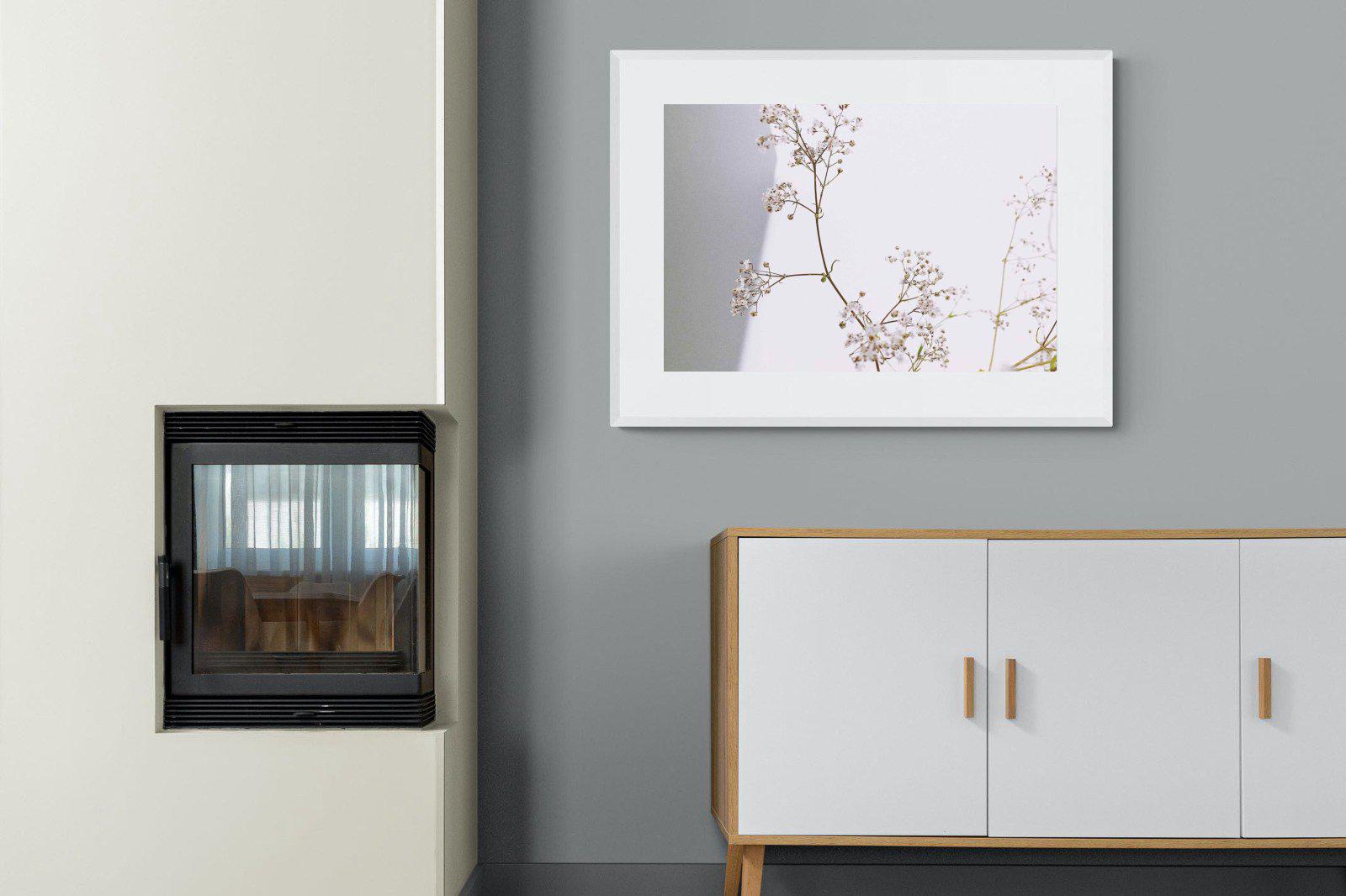Blossom-Wall_Art-100 x 75cm-Framed Print-White-Pixalot