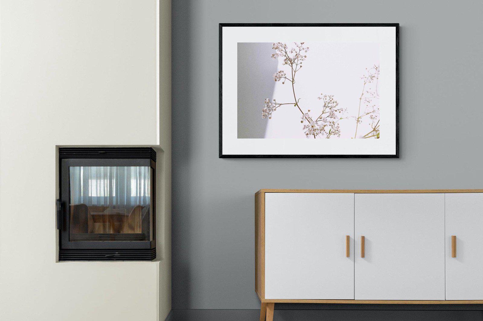 Blossom-Wall_Art-100 x 75cm-Framed Print-Black-Pixalot