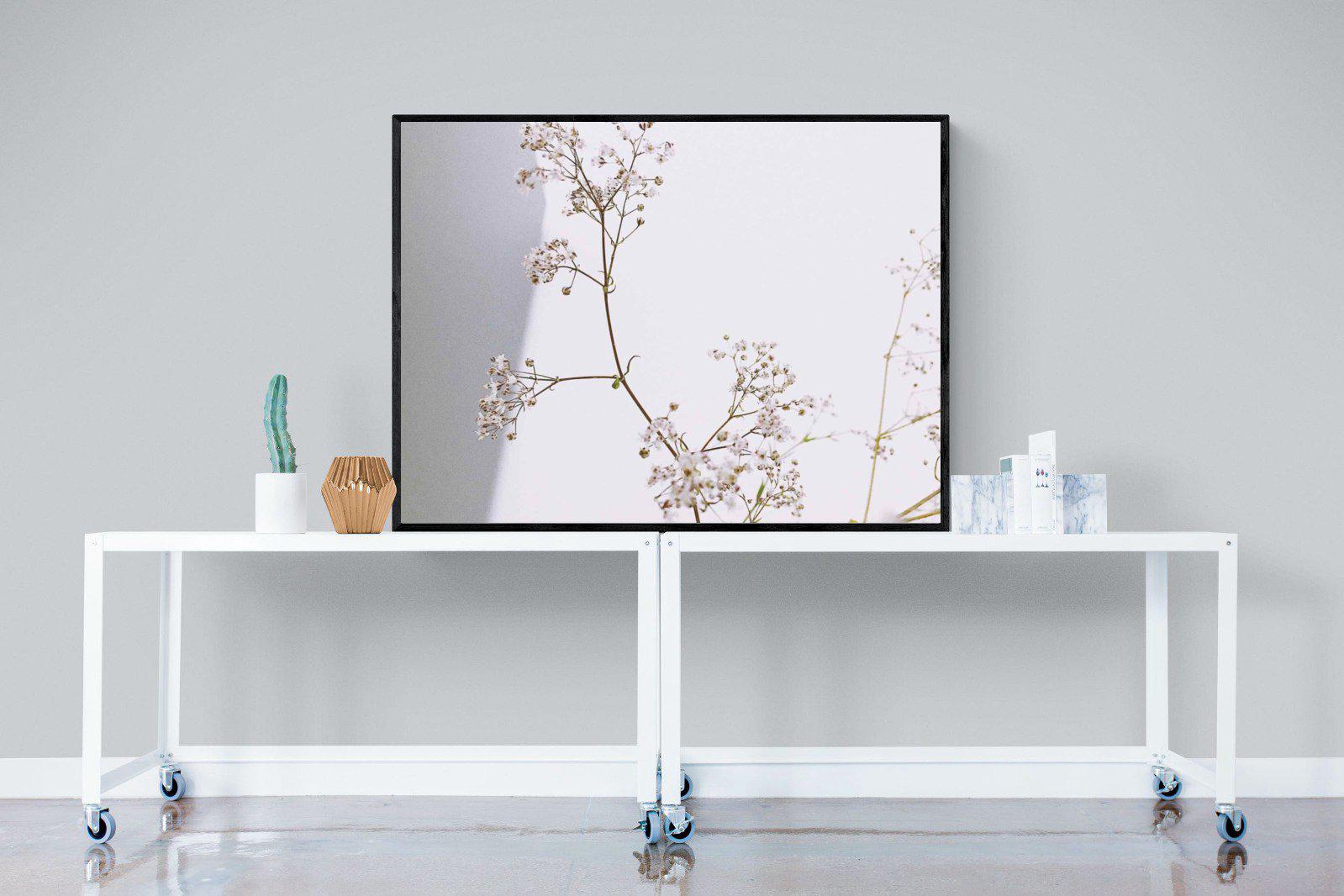 Blossom-Wall_Art-120 x 90cm-Mounted Canvas-Black-Pixalot