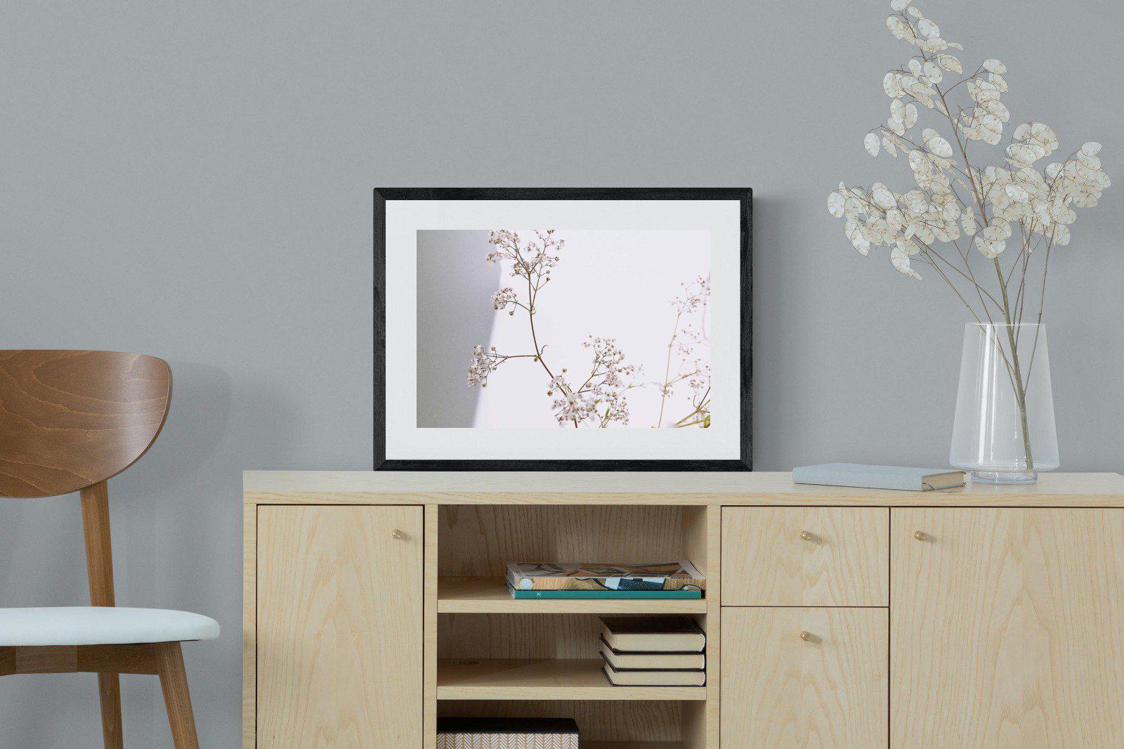 Blossom-Wall_Art-60 x 45cm-Framed Print-Black-Pixalot