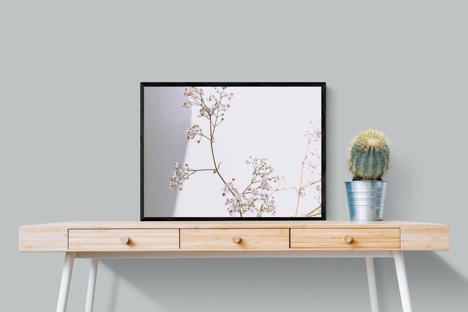 Blossom-Wall_Art-80 x 60cm-Mounted Canvas-Black-Pixalot