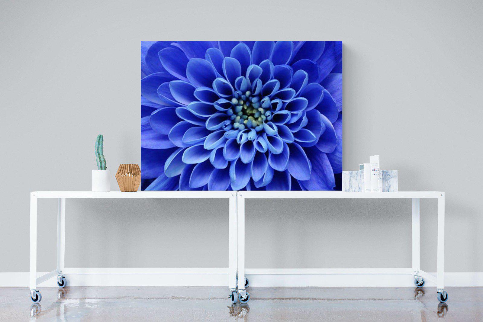Blue Petals-Wall_Art-120 x 90cm-Mounted Canvas-No Frame-Pixalot