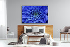 Blue Petals-Wall_Art-150 x 100cm-Mounted Canvas-Black-Pixalot