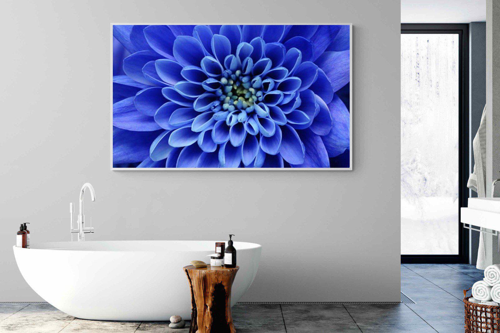 Blue Petals-Wall_Art-180 x 110cm-Mounted Canvas-White-Pixalot