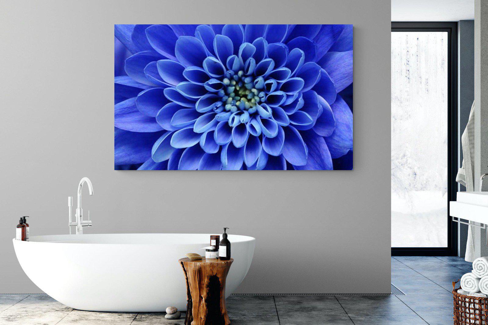Blue Petals-Wall_Art-180 x 110cm-Mounted Canvas-No Frame-Pixalot