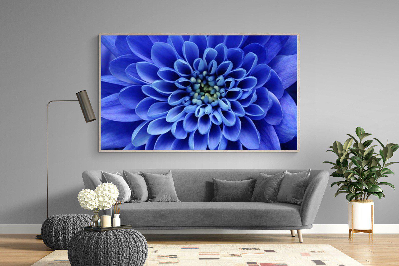 Blue Petals-Wall_Art-220 x 130cm-Mounted Canvas-Wood-Pixalot