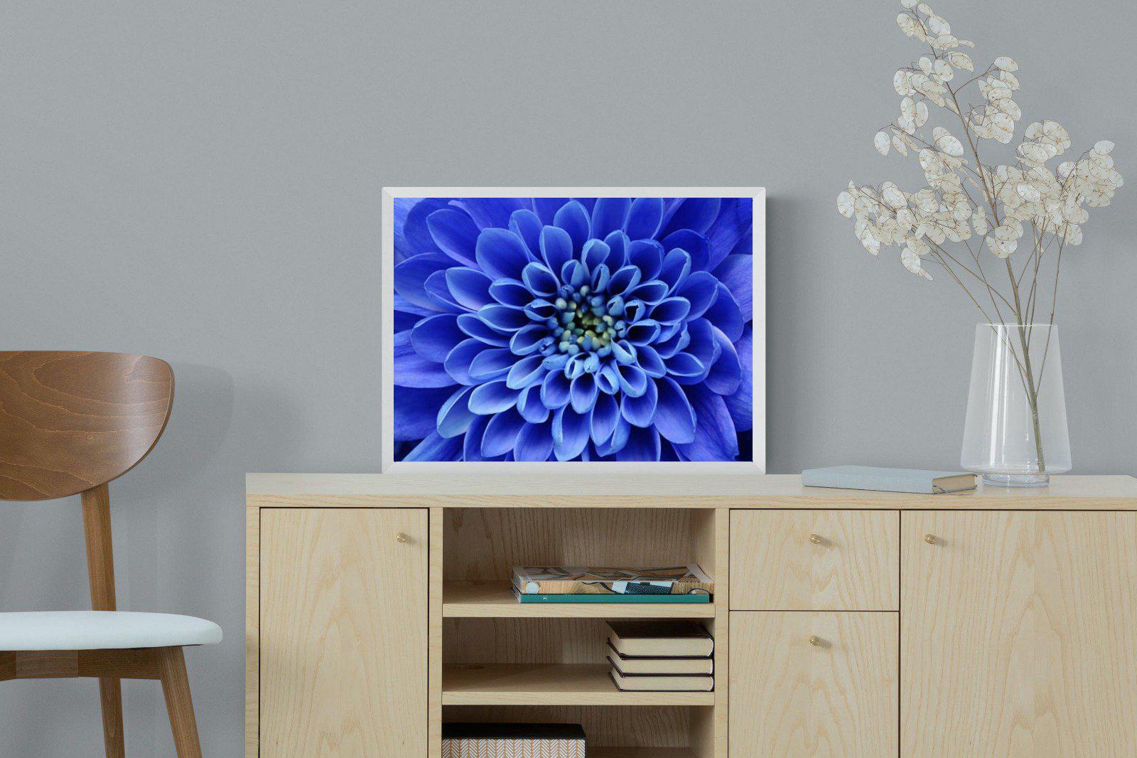 Blue Petals-Wall_Art-60 x 45cm-Mounted Canvas-White-Pixalot
