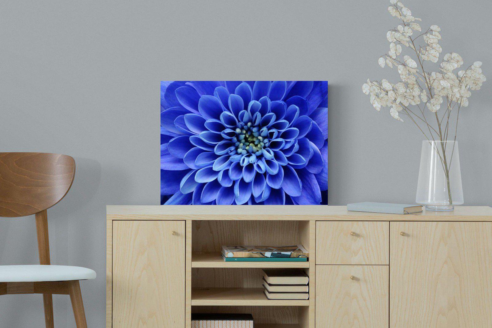 Blue Petals-Wall_Art-60 x 45cm-Mounted Canvas-No Frame-Pixalot
