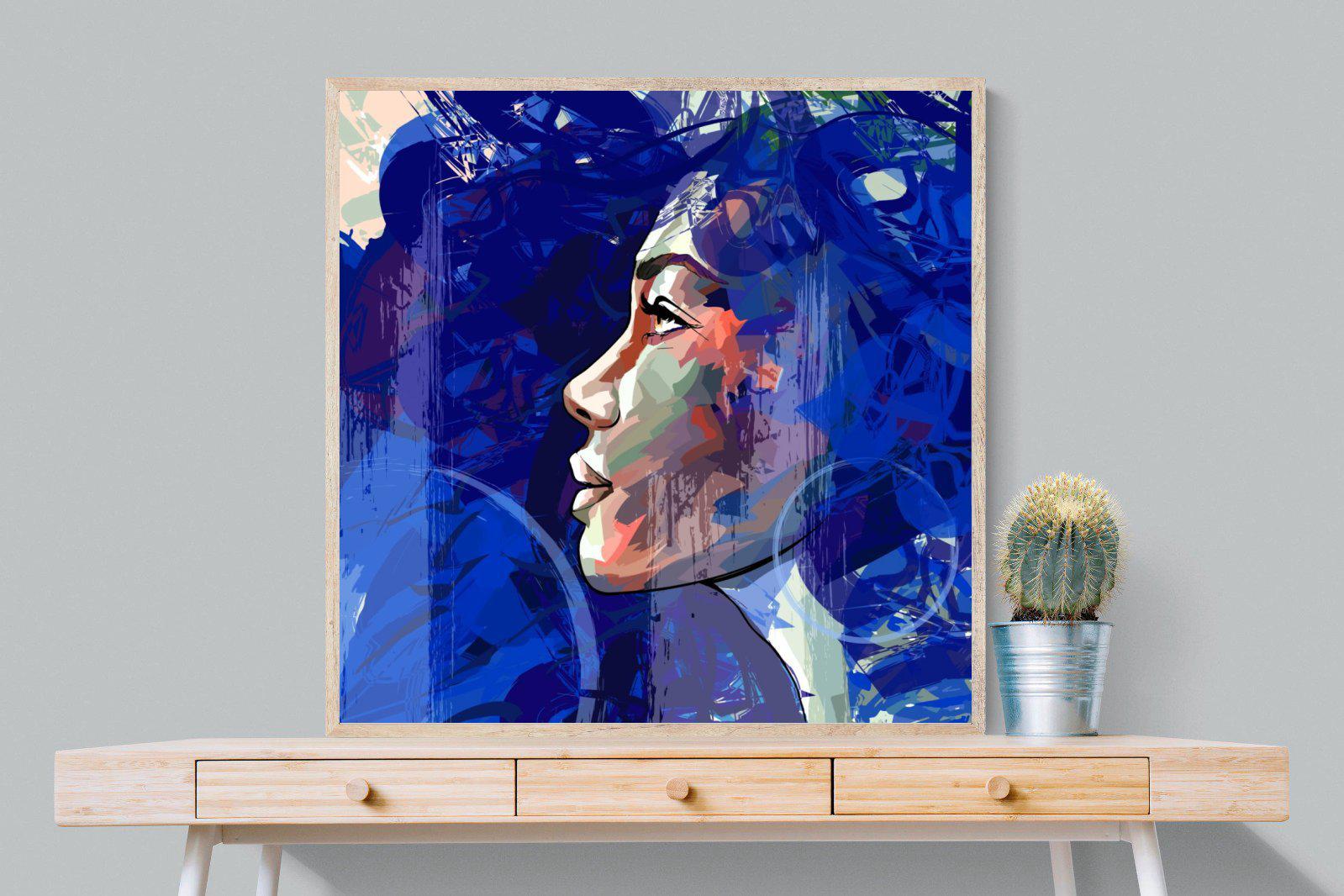 Blue View-Wall_Art-100 x 100cm-Mounted Canvas-Wood-Pixalot