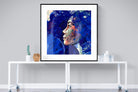 Blue View-Wall_Art-120 x 120cm-Framed Print-Black-Pixalot