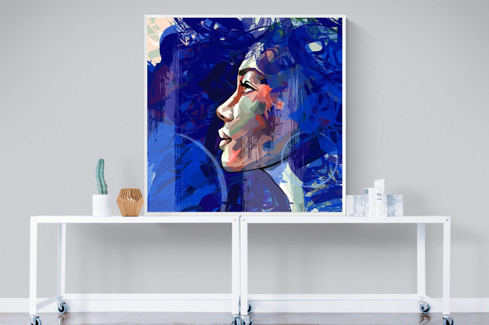 Blue View-Wall_Art-120 x 120cm-Mounted Canvas-White-Pixalot