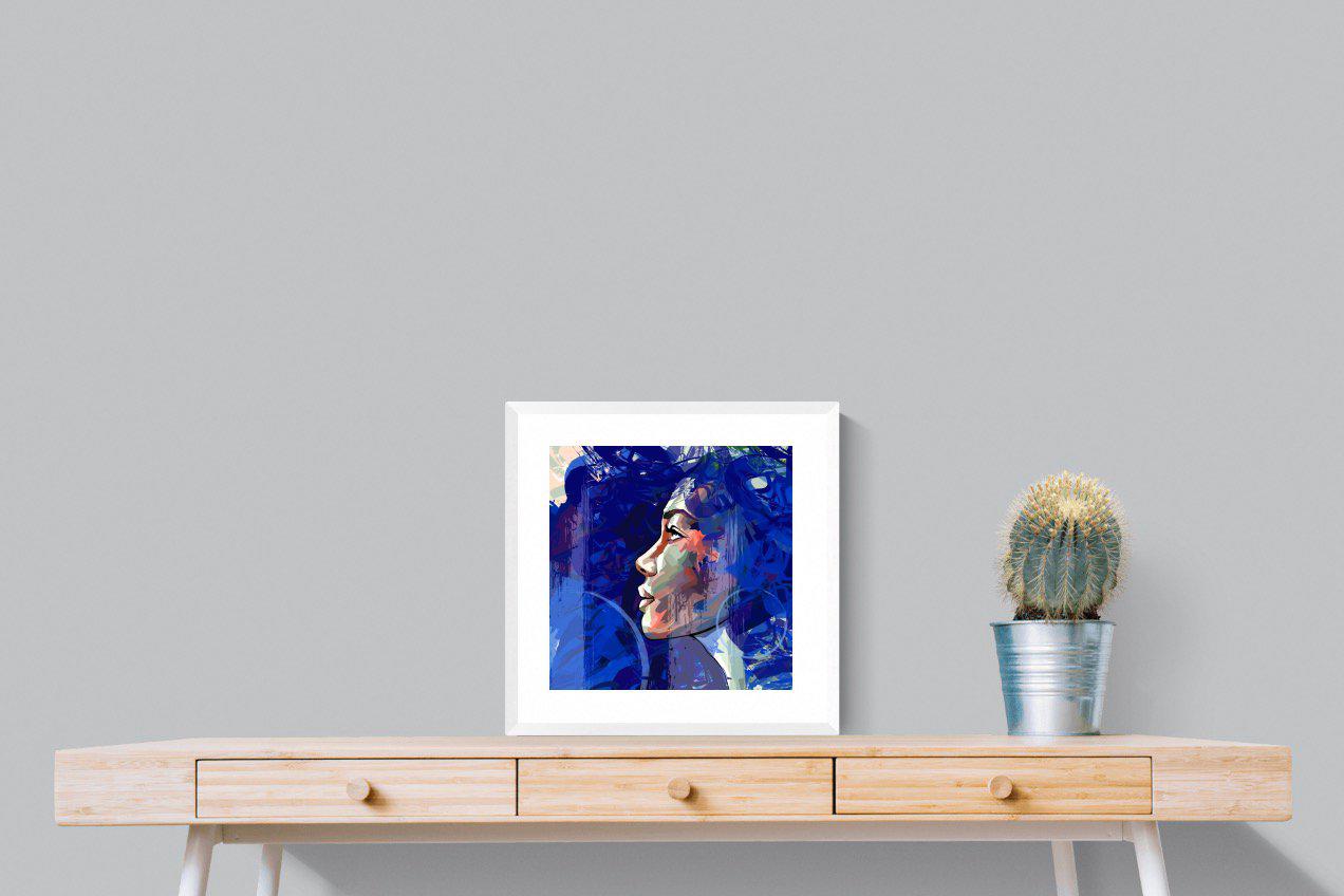 Blue View-Wall_Art-50 x 50cm-Framed Print-White-Pixalot