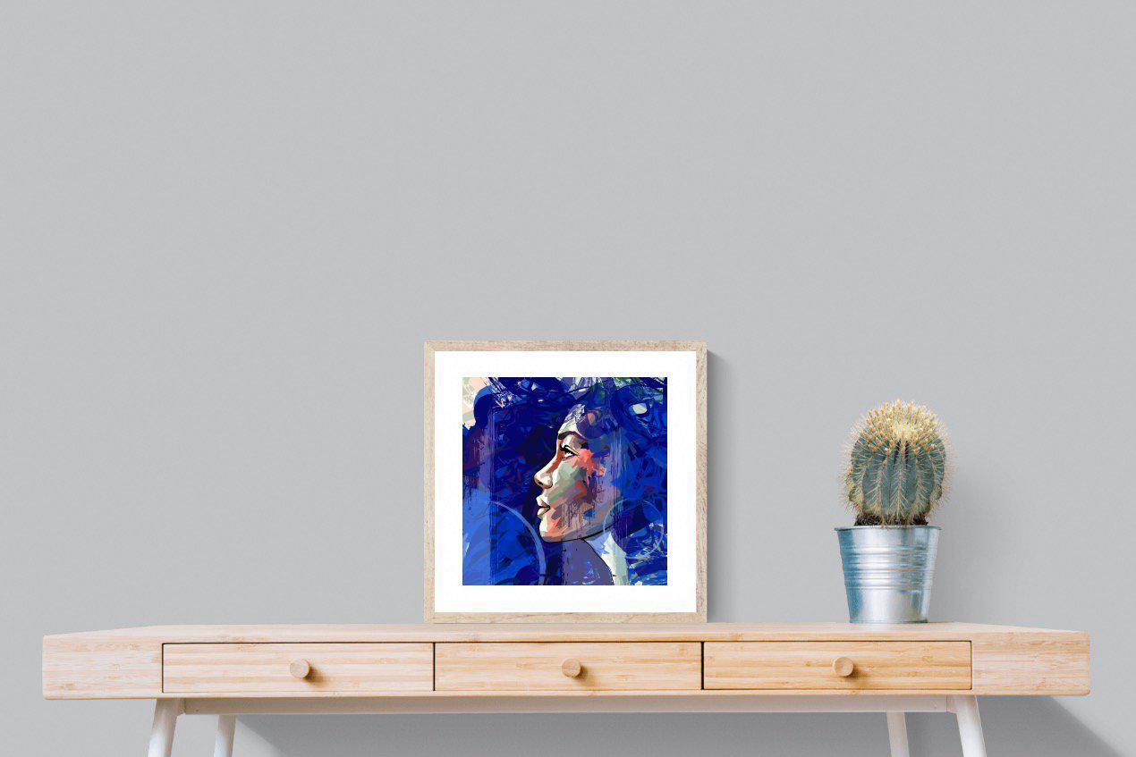 Blue View-Wall_Art-50 x 50cm-Framed Print-Wood-Pixalot