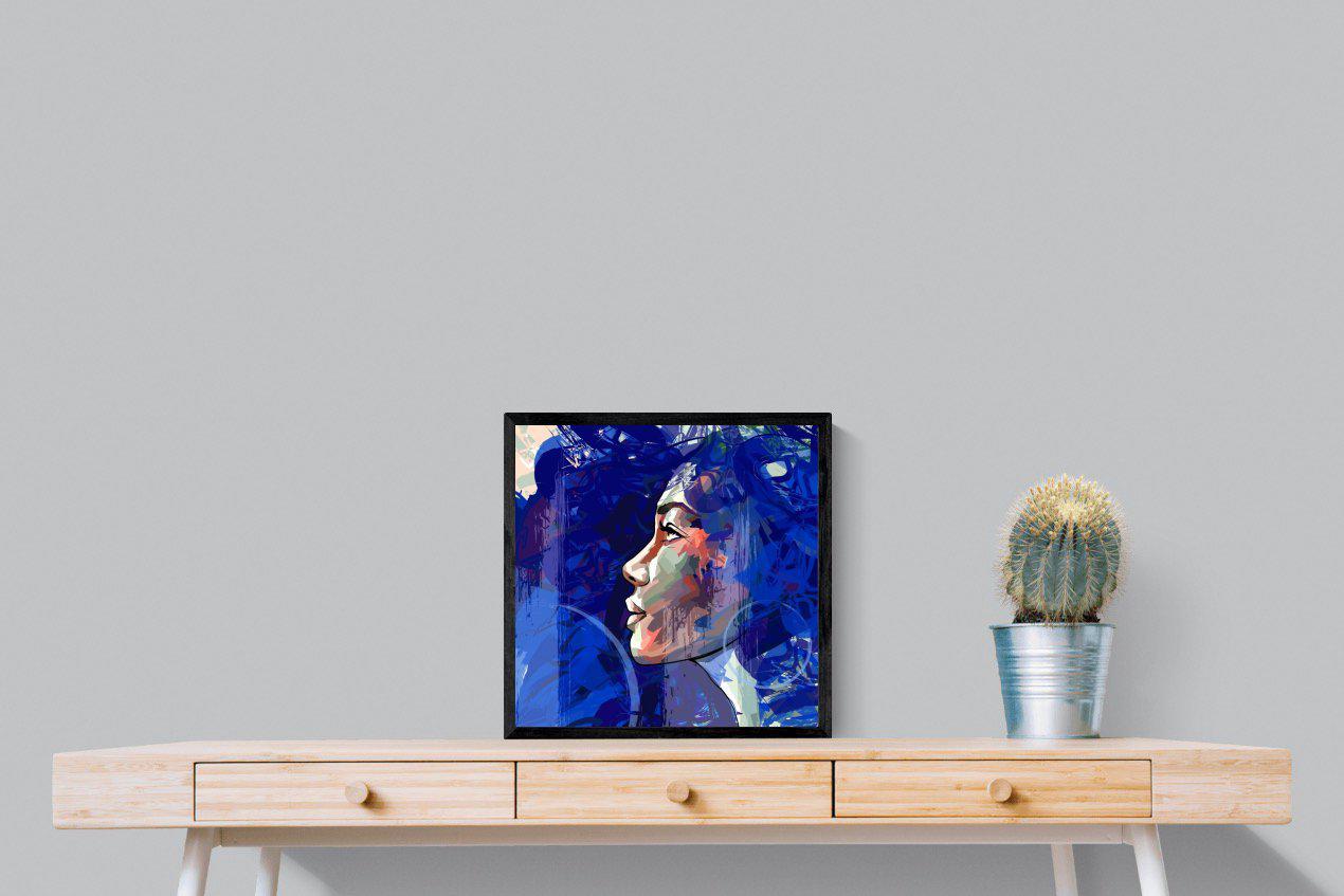 Blue View-Wall_Art-50 x 50cm-Mounted Canvas-Black-Pixalot