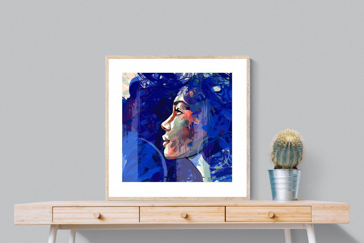 Blue View-Wall_Art-80 x 80cm-Framed Print-Wood-Pixalot