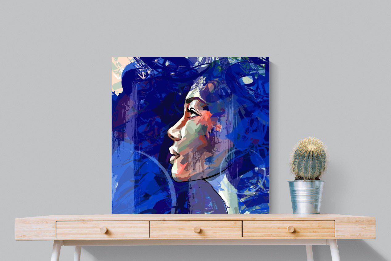 Blue View-Wall_Art-80 x 80cm-Mounted Canvas-No Frame-Pixalot