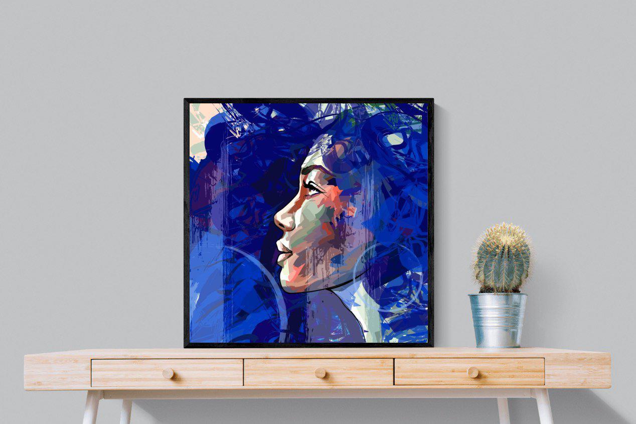 Blue View-Wall_Art-80 x 80cm-Mounted Canvas-Black-Pixalot