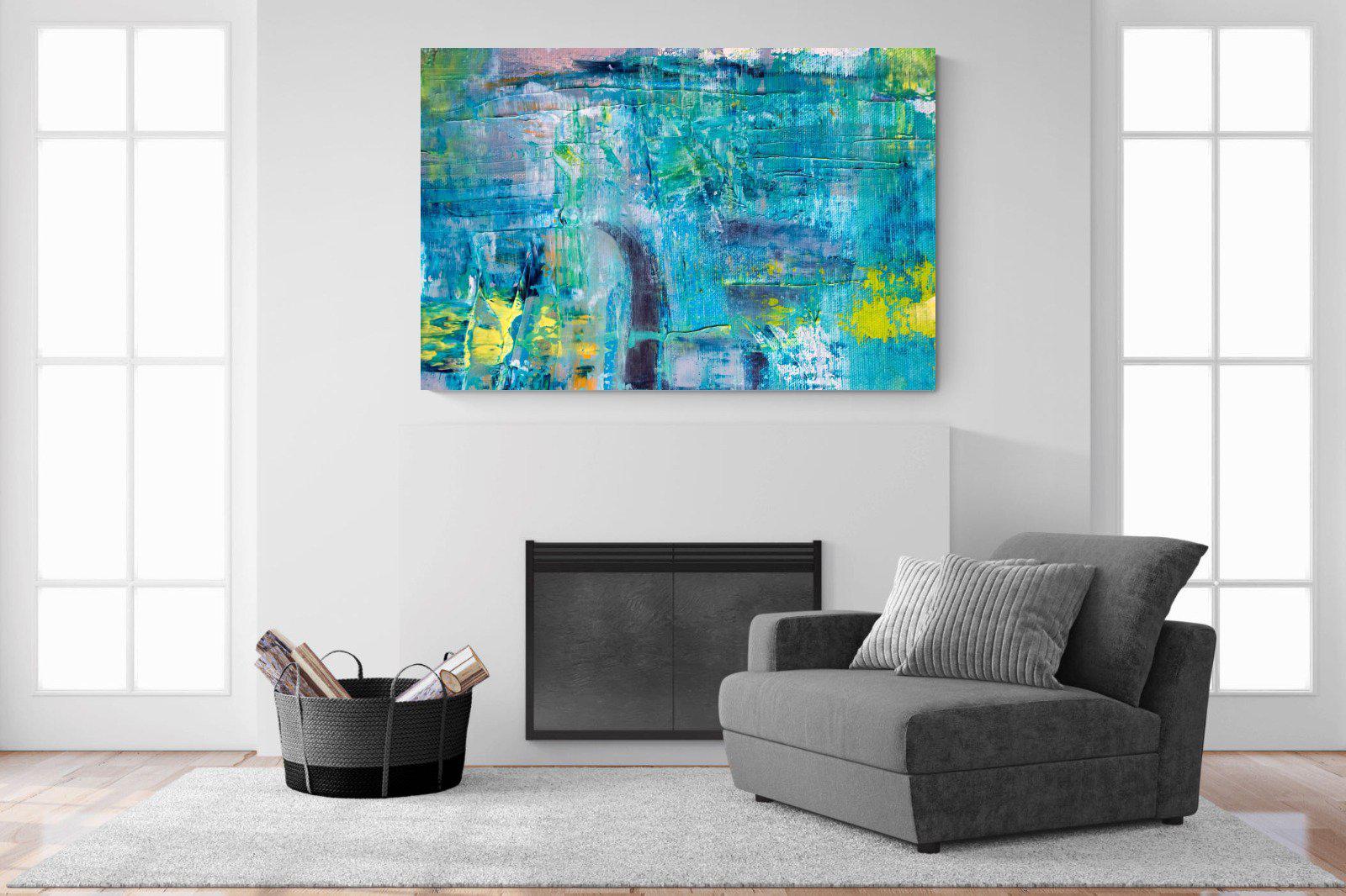 Blueish-Wall_Art-150 x 100cm-Mounted Canvas-No Frame-Pixalot