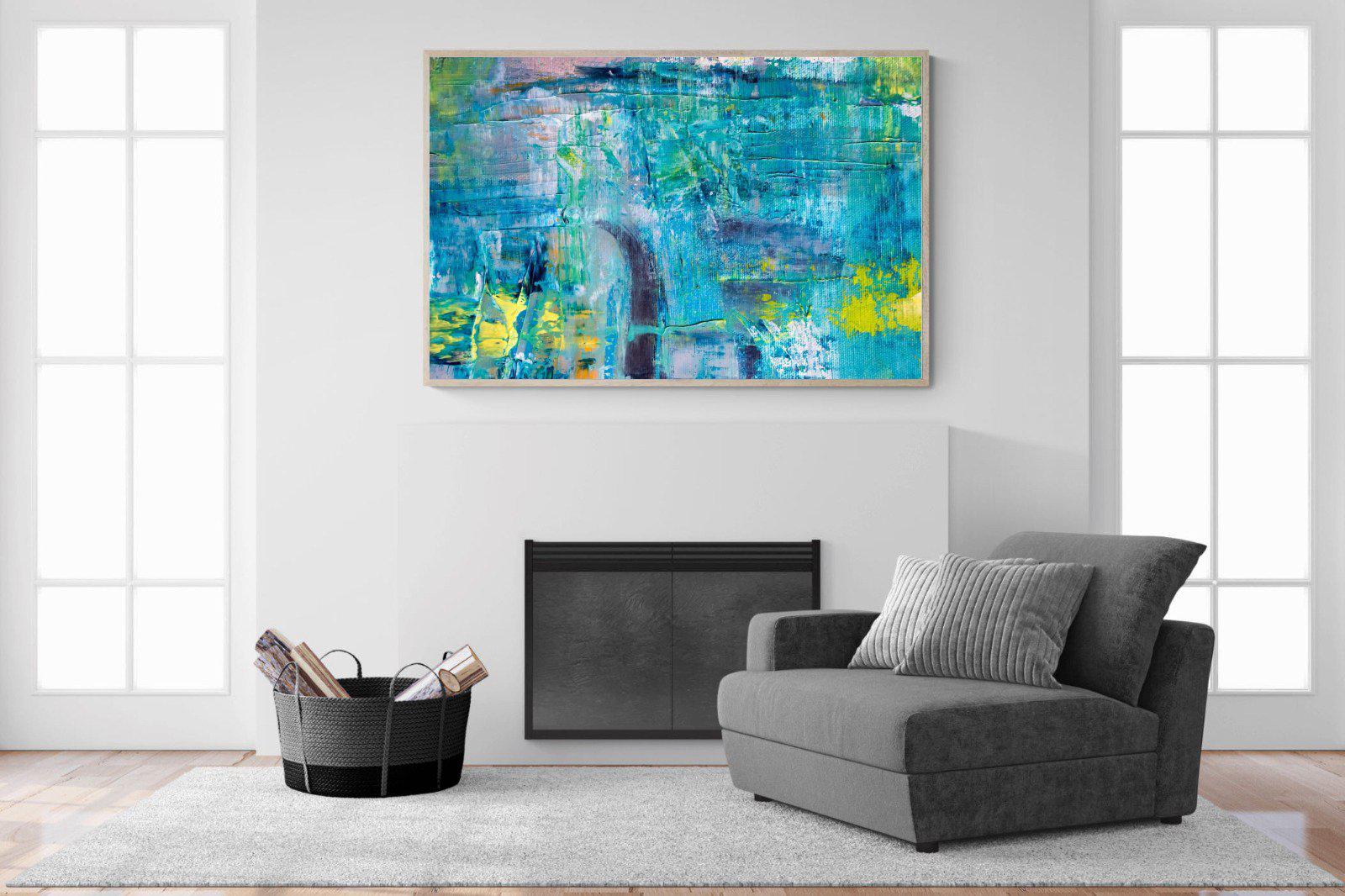 Blueish-Wall_Art-150 x 100cm-Mounted Canvas-Wood-Pixalot