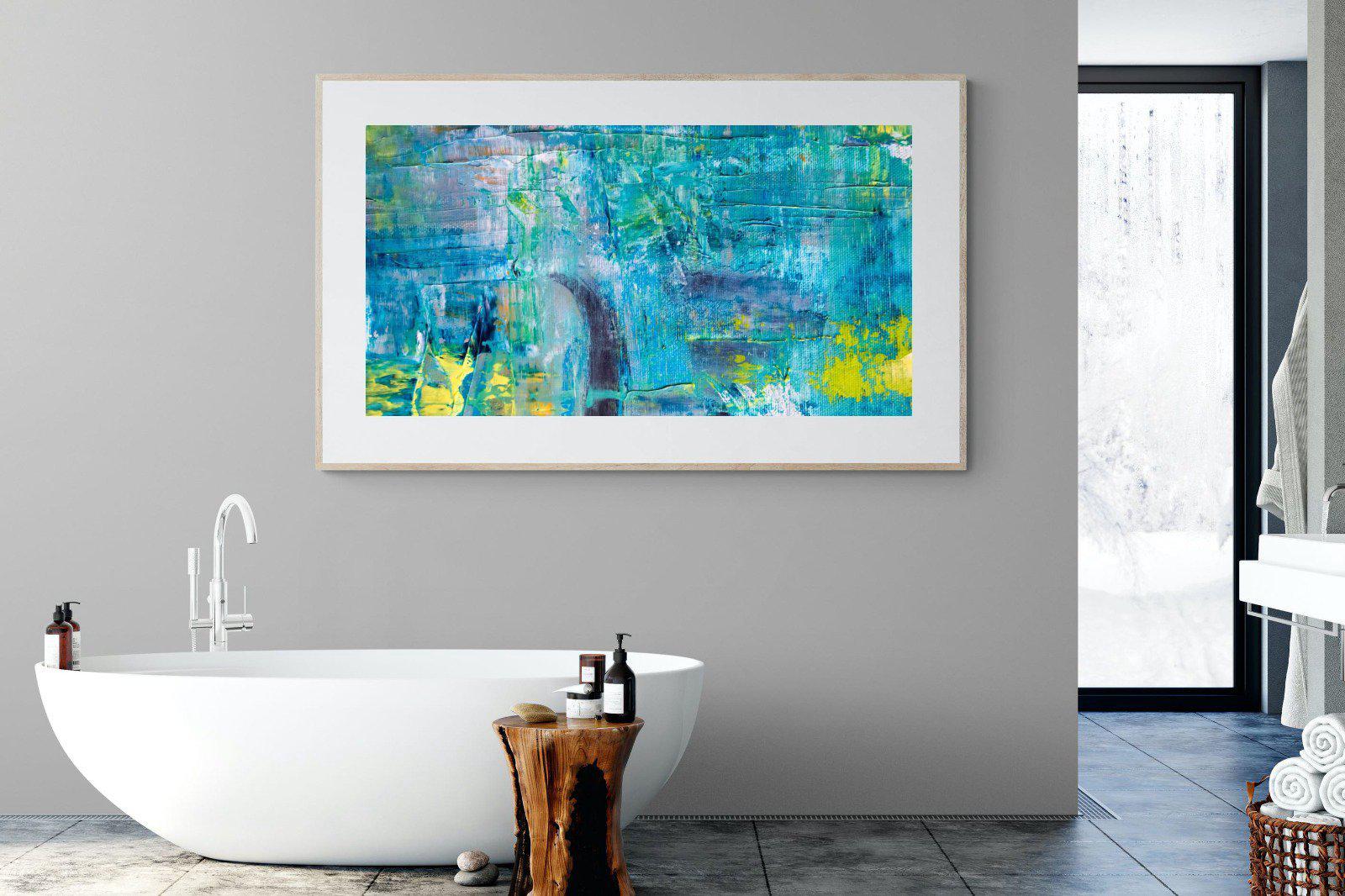 Blueish-Wall_Art-180 x 110cm-Framed Print-Wood-Pixalot