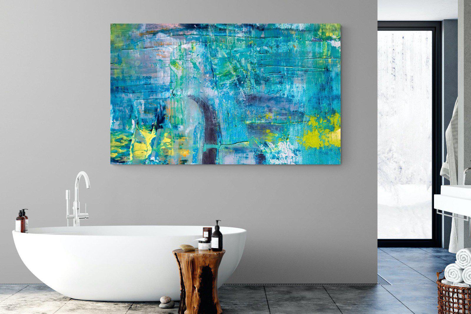 Blueish-Wall_Art-180 x 110cm-Mounted Canvas-No Frame-Pixalot